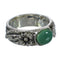 Southwestern Turquoise Sterling Silver Flower Ring Size 7-3/4 YX91636